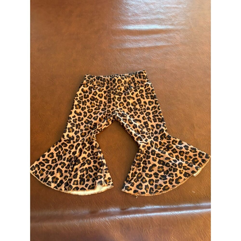 6-9 Month Bailey's Blossoms Cheetah Bell Bottom Pants